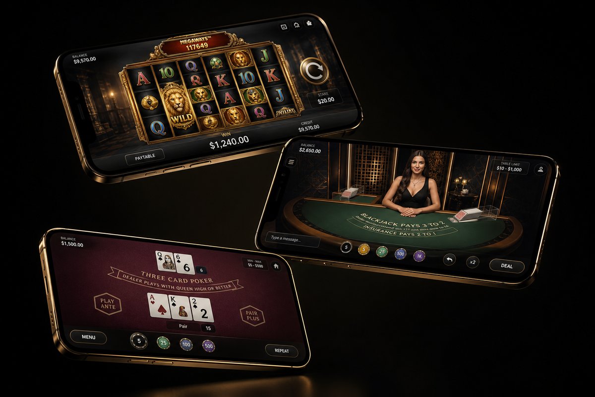 Casino games on premium smartphones